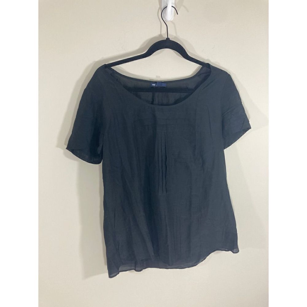 Gap Y2K Large Black Basic Business Casual Blouse